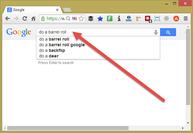 Google Does a Barrel Roll! 